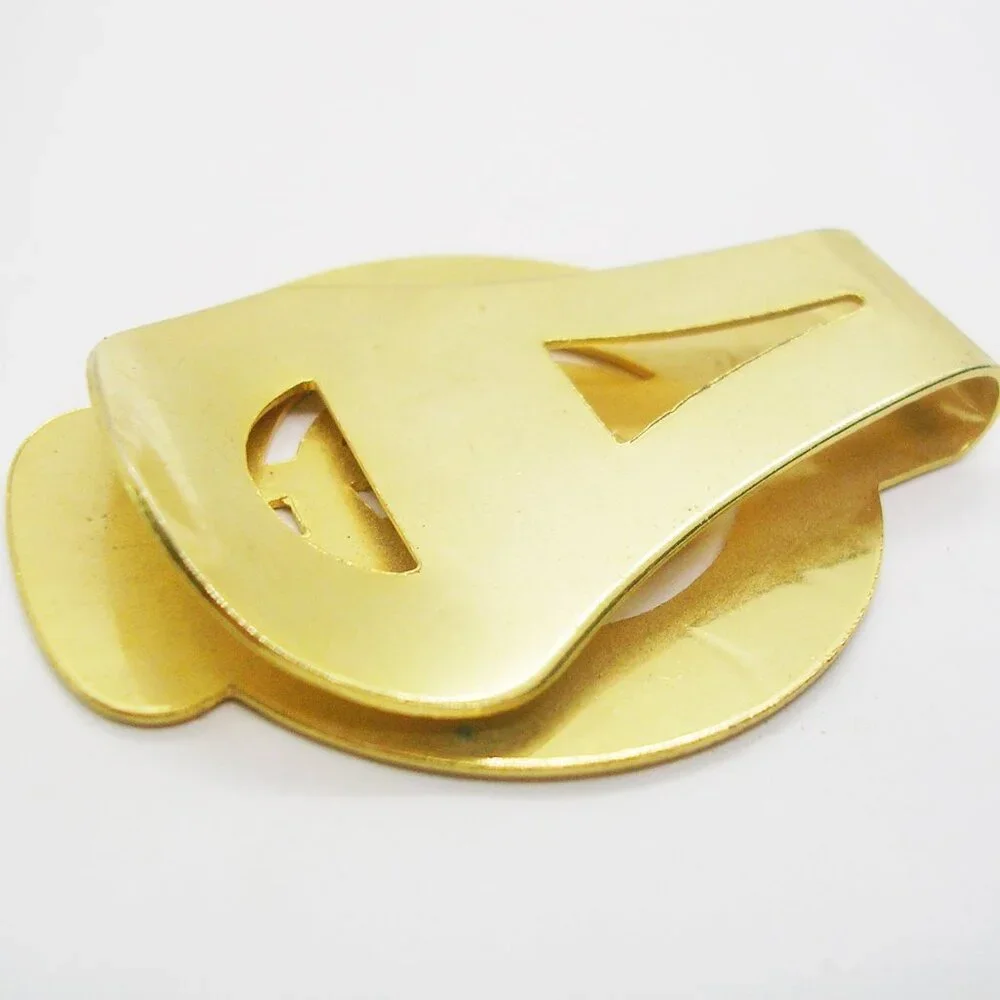 Vintage Money Clip gold tone Dollar Sign